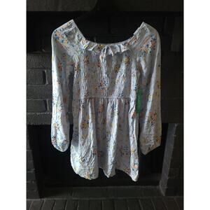 Girl's Blue Floral Stitch & Pine size 16 Dress NWT